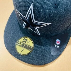 NFL Men's Dallas Cowboys New Era Grey Main 59FIFTY Fitted Hat Size 7